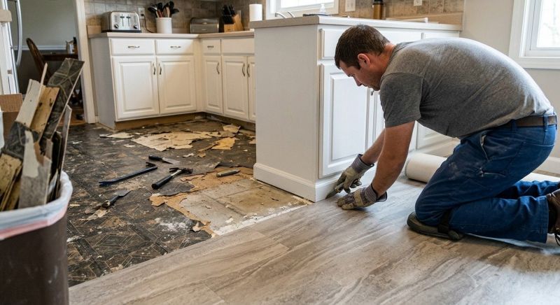 Linoleum Floor Installation in Pasadena, MD