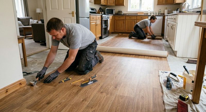 Linoleum Flooring Replacement in Baltimore County, MD