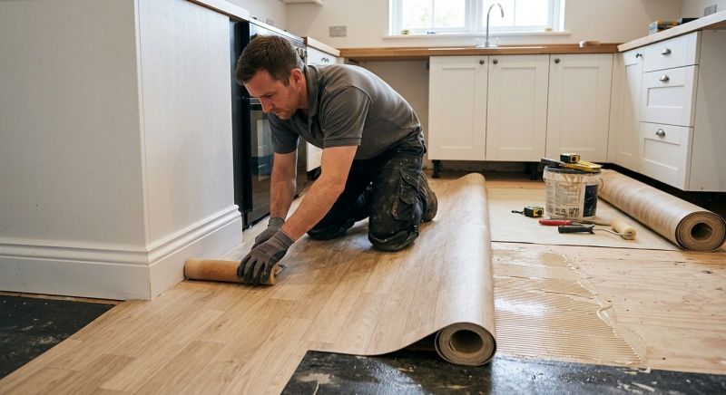 Sheet Linoleum Installation in Baltimore County, MD